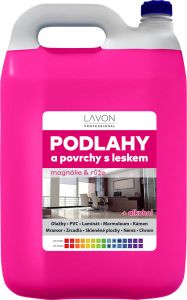 LAVON čistič na podlahy a povrchy s leskem, magnólie a růže, 5 l