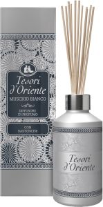 Tesori d'Oriente Muschio Bianco aroma difuzér s ratanovými tyčinkami, 200 ml