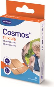 Hartmann Cosmos Pružná náplast, 6× 10 cm, 5 ks
