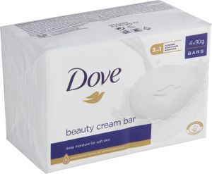 Dove tuhé mýdlo Original Beauty Cream Bar, 4× 90 g