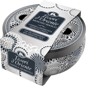 Tesori d´Oriente vonná svíčka Muschio Bianco White Musk, 200 g