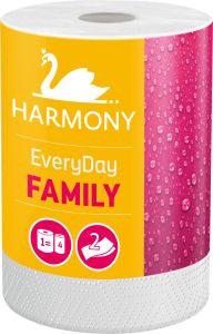 Harmony Family Everyday 2vrstvé papírové útěrky 44 m, 1 role