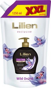 Lilien tekuté mýdlo krémové Wild Orchid  XXL náplň, 1250 ml