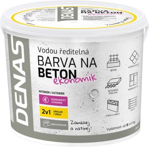DENAS BETON EKONOMIK barva na beton, 0110 šedý, 5 kg