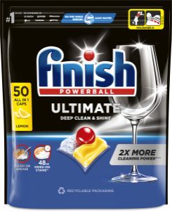 Finish tablety do myčky Ultimate All in 1 Lemon, 50 ks