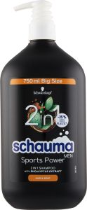 Schauma Men Sports Power 2v1 šampon, 750 ml