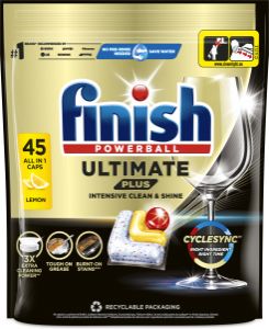 Finish tablety do myčky Ultimate Plus All in 1 Lemon, 45 ks