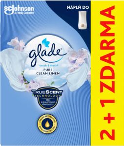 Glade náplň osvěžovače vzduchu Touch Fresh Pure Clean Linen 3× 10 ml
