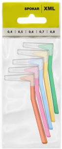 Spokar XML mezizubní kartáčky, sada velikostí 0,4 – 0,8 mm, 5 ks