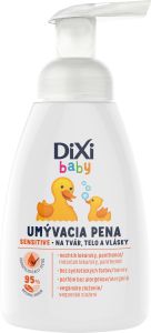 Dixi Baby mycí pěna sensitive na obličej, tělo a vlásky, 250 ml