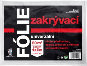 BALTOOL univerzální zakrývací fólie, 30 µ, 20 m², 4 × 5 m