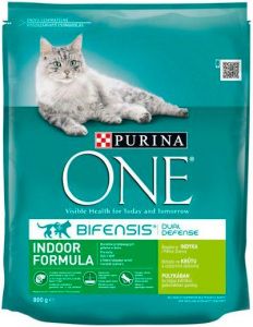 Purina One Indoor granule pro kočky s krůtím a celozrnými obilovinami, 800 g