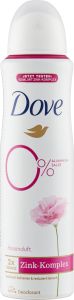 Dove 0% ALU Růže a Jasmín deodorant bez hliníku, 150 ml