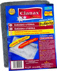 CLANAX švédská utěrka na podlahu 220 g, 80 × 60 cm
