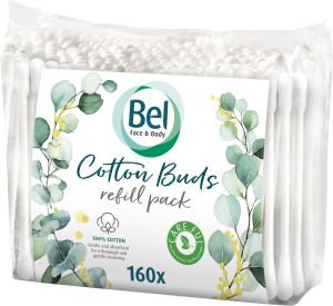 Bel premium vatové tyčinky bez plastu s Aloe a B5, 160 ks