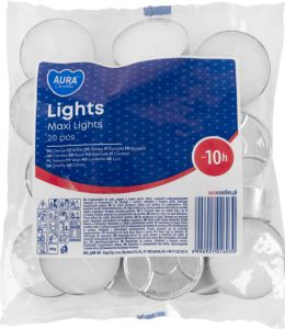 Bispol čajové svíčky Maxi Lights 20 ks