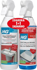 HG PĚN.ČIS.VOD.KAM 500ML + HG ČISTIČ SKLA A ZRCADEL 500ML ZDARMA