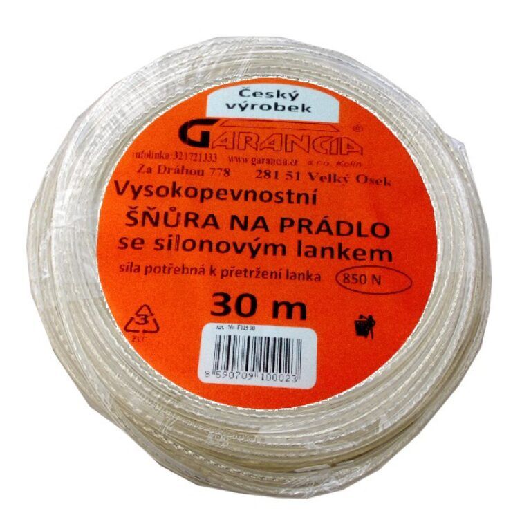 prádelní šňůra silonové lanko 30m                         