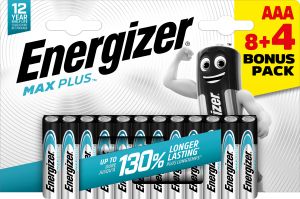 Energizer Baterie Max Plus AAA mikrotužková baterie, 8+4 ks