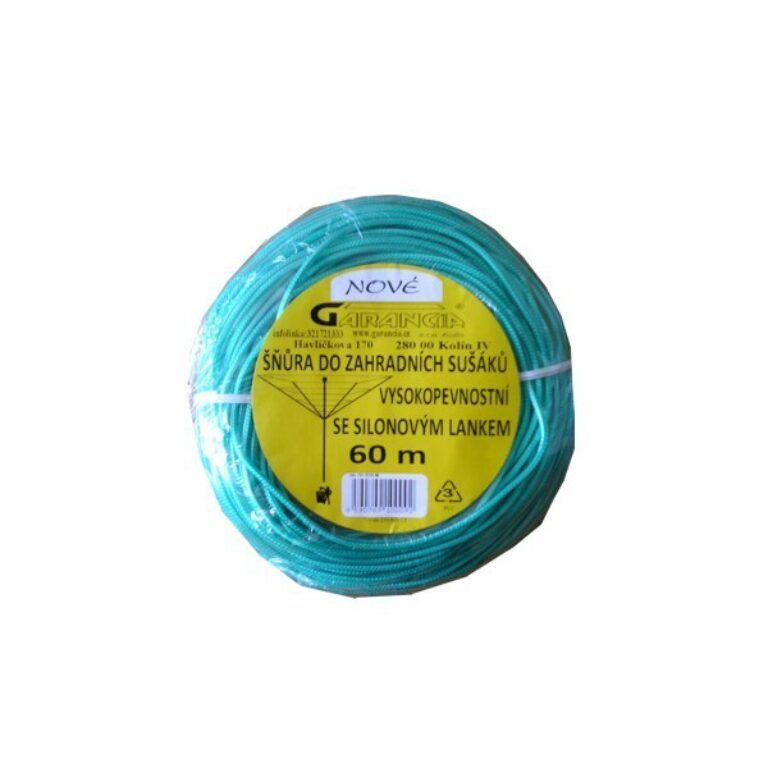 prádelní šňůra do zahradních sušáků silonové lanko 60m                         