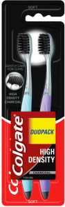 Colgate High Density Charcoal zubní kartáček, měkký, 2 ks