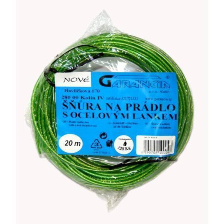 prádelní šňůra ocelové lanko 50m                     