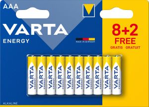 Varta Energy AAA baterie, 8+2 ks