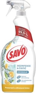 SAVO univerzální dezinfekční sprej Pomeranč a Citronová tráva, 700 ml