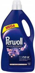 Perwoll prací gel Mega Renew Dark Bloom 75 praní, 3750 ml