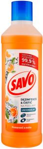 Savo dezinfekce a čistič na podlahy pomeranč a máta, 1 l