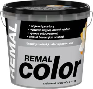 REMAL Color malířská barva na zeď Platina, 5+1 kg