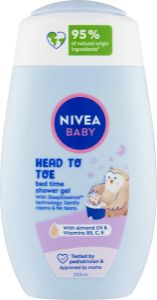 Nivea Baby Bed Time sprchový gel pro celé tělo a vlásky, 200 ml