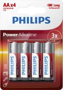 Baterie Philips Longlife Power AA 4 ks LR6 Mignon 1,5V