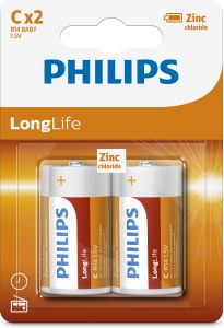 Baterie Philips Longlife 2 ks CR14 mono 1,5V