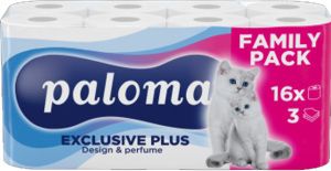 Paloma 3vrstvý toaletní papír Exclusive Soft Decor, 16 rolí