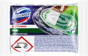 Domestos 3v1 Power Pine nádradní náplň do WC bloku, 35 g