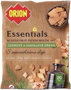 Orion kuličky proti molům, cedr a santalové dřevo, 20 ks