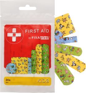Fixaplast First Aid Kids mix náplastí, 24 ks