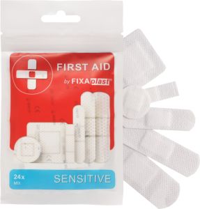 Fixaplast First Aid Sensitive mix náplastí, 24 ks