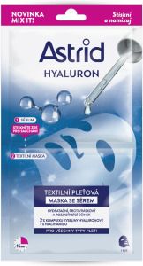 Astrid textilní maska Hyaluron hydratační a rozjasňující, 1 ks