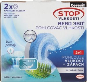 Ceresit Stop Vlhkosti Aero 360° náhradní tablety svěžest vodopádů 2 x 450g