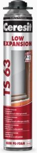 CERESIT TS 63, Nízkoexpanzní pistolová pěna, 750ml