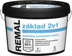 REMAL základ 2v1 malířská penetrační barva, 5 kg