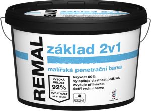 REMAL základ 2v1 malířská penetrační barva, 15 kg