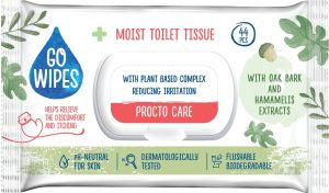 Go Wipes Procto Care vlhčený toaletní papír, 44 ks