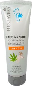 Herbavera krém na nohy s kozím mlékem a Urea, 120 ml