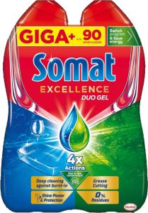 Somat Excellence Duo gel do myčky na mytí nádobí, 1620 ml, 90 dávek