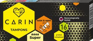 Carin Super dámské tampony, 16 ks