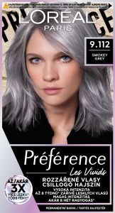 L'oreal Paris Préférence Vivid Colors barva na vlasy, Smokey Grey 9.112