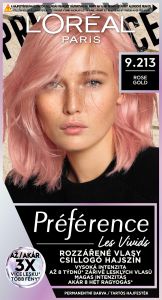 L'oreal Paris Préférence Vivid Colors barva na vlasy, Rose Gold 9.213